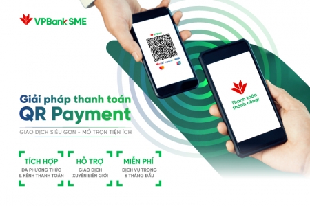 VPBank SME triển khai giải pháp QR Payment: Một mã QR duy nhất chấp nhận thanh toán từ chuyển khoản đến thẻ tín dụng