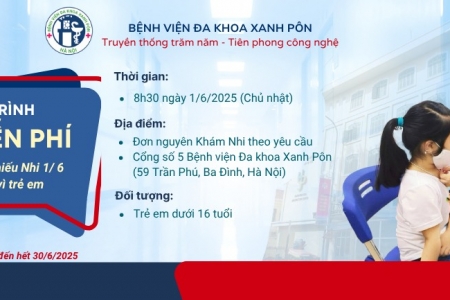 Bệnh viện Đa khoa Xanh Pôn khánh thành Khu khám Nhi theo yêu cầu
