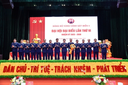 Đại hội Đảng bộ Vùng Cảnh sát Biển 4: "Dân chủ - Trí tuệ - Trách nhiệm - Phát triển"
