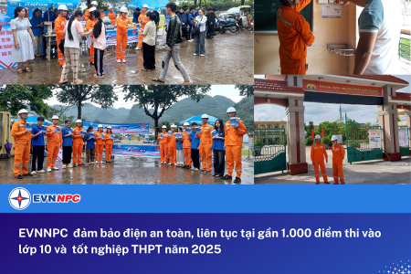 EVNNPC đảm bảo điện an toàn, liên tục tại gần 1.000 điểm thi vào lớp 10 và tốt nghiệp THPT