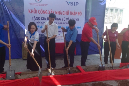 Hải Phòng: Khởi công xây Nhà Chữ thập đỏ cho hộ khó khăn tại xã Bắc Hưng