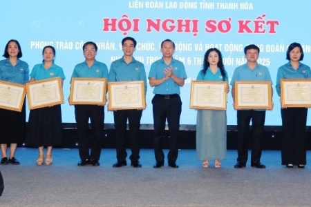 Thanh Hóa: Hội nghị sơ kết phong trào công nhân, viên chức, lao động