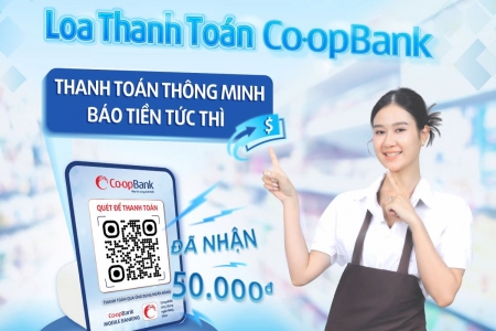 Co-opBank phát triển dịch vụ thông báo biến số dư qua thanh toán