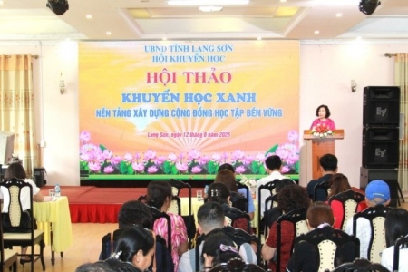 Lạng Sơn: Tổ chức Hội thảo “Khuyến học xanh - Nền tảng xây dựng cộng đồng học tập bền vững”