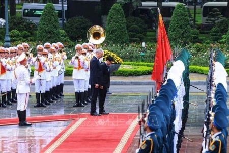 Chủ tịch nước Lương Cường chủ trì lễ đón Tổng thống Lithuania thăm chính thức Việt Nam