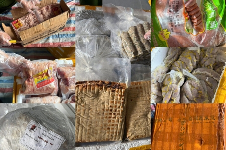 Thu giữ hơn 20 tấn thực phẩm bẩn đang trên đường vận chuyển vào Nam
