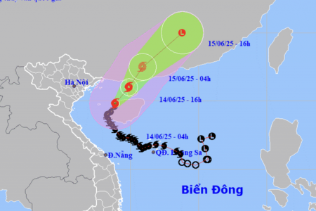 Bão số 1 cách đảo Bạch Long Vĩ khoảng 150km, giật cấp 13