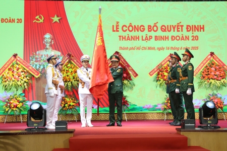 Thượng tướng Võ Minh Lương dự Lễ công bố quyết định thành lập Binh đoàn 20
