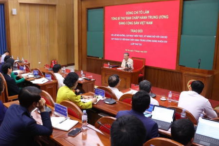 Tổng Bí thư Tô Lâm: Cán bộ dự nguồn cấp cao cần thấy rõ vinh dự và trách nhiệm