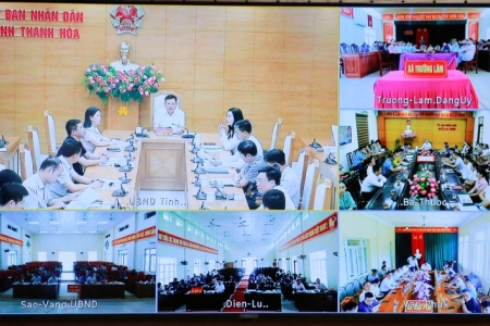 Thanh Hóa vận hành thử nghiệm hội nghị giao ban trực tuyến công tác xóa nhà tạm, nhà dột nát