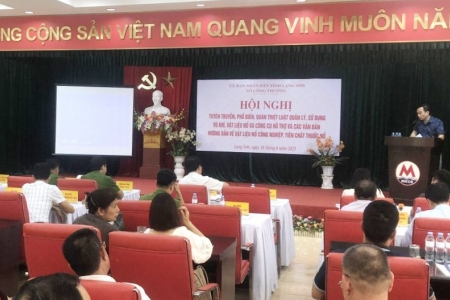 Lạng Sơn: Tổ chức hội nghị phổ biến, quán triệt Luật Quản lý, sử dụng vũ khí vật liệu nổ và công cụ hỗ trợ