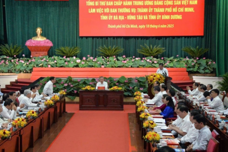 Tổng Bí thư Tô Lâm làm việc với TP. Hồ Chí Minh, Bình Dương và Bà Rịa Vũng Tàu