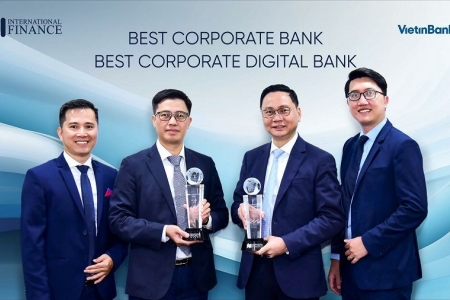 VietinBank nhận cú đúp giải thưởng quốc tế dành cho ngân hàng doanh nghiệp