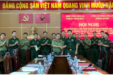 Long An: Giao ban quy chế phối hợp 6 tháng đầu năm 2025