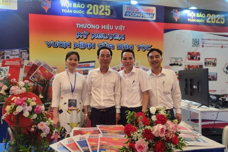 Hội Báo toàn quốc 2025: Gian trưng bày của Tạp chí Thương hiệu và Công luận thu hút sự quan tâm của đại biểu và độc giả