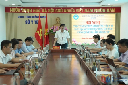 Hội nghị trực tuyến triển khai công tác y tế khi thực hiện mô hình chính quyền địa phương 2 cấp