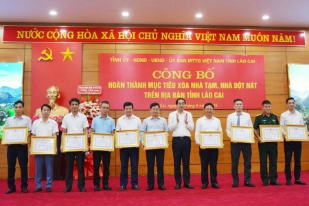 Lào Cai hoàn thành mục tiêu xoá nhà tạm, nhà dột nát trên địa bàn tỉnh