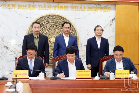 Thái Nguyên ký kết hợp tác đầu tư Trung tâm Dữ liệu trị giá 200 triệu USD với doanh nghiệp Hàn Quốc