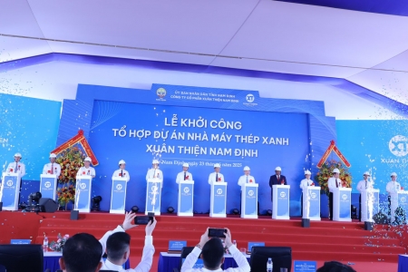 Chính thức khởi công Tổ hợp Dự án Thép Xanh Nam Định