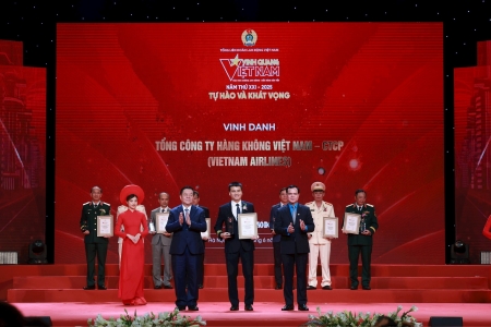 Vietnam Airlines nằm trong danh sách 13 tập thể và 6 cá nhân tiêu biểu năm 2025