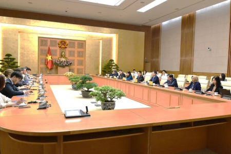 Phó Thủ tướng Hồ Đức Phớc tiếp Đoàn Điều IV Quỹ Tiền tệ Quốc tế