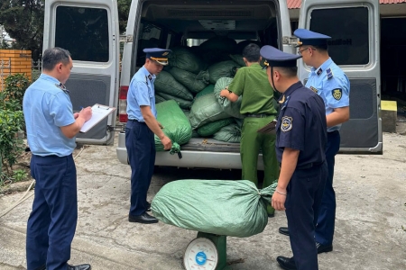 Cao Bằng thu giữ hơn 122 tấn nguyên liệu thuốc lá không rõ nguồn gốc trong 6 tháng đầu năm