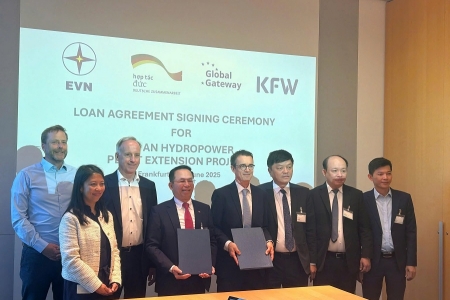 EVN ký hiệp định vay vốn trị giá 65 triệu EUR cho dự án Nhà máy Thủy điện Trị An mở rộng