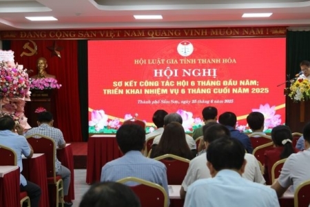 Hội Luật gia tỉnh Thanh Hoá tổ chức hội nghị sơ kết công tác hội 6 tháng đầu năm