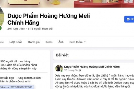 Bộ Y tế đề nghị xử lý fanpage 'Dược phẩm Hoàng Hường Meli chính hãng'