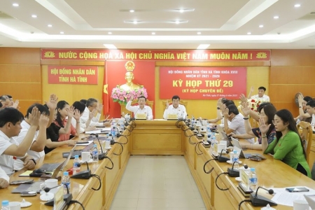 Kỳ họp 29 HĐND tỉnh Hà Tĩnh thông qua 11 Nghị quyết quan trọng
