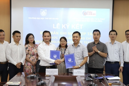 Trường Đại học Thủ đô Hà Nội ký kết hợp tác tổ chức thi, cấp chứng chỉ VEPT