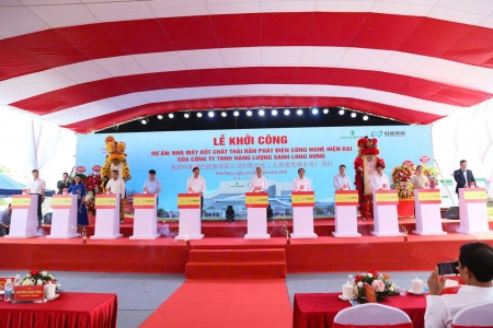 Khởi công xây dựng nhà máy đốt chất thải rắn phát điện công nghệ hiện đại tại huyện Thái Thụy