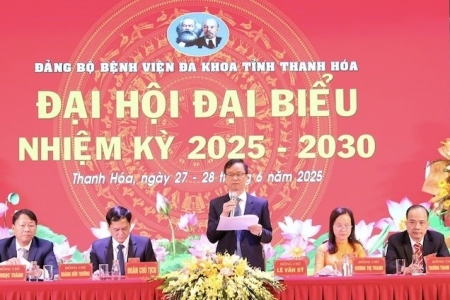 Đại hội đại biểu Đảng bộ Bệnh viện Đa khoa tỉnh Thanh Hóa nhiệm kỳ 2025-2030