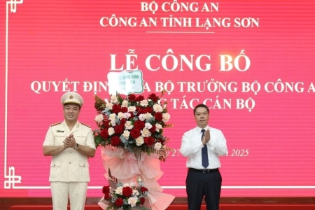 Thượng tá Nguyễn Hữu Đức giữ chức vụ Phó Giám đốc Công an tỉnh Lạng Sơn