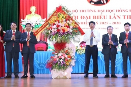 Đại hội đại biểu Đảng bộ Trường Đại học Hồng Đức lần thứ VI, nhiệm kỳ 2025-2030