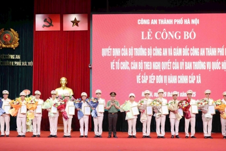 Công an TP. Hà Nội chính thức ra mắt 126 công an phường, xã