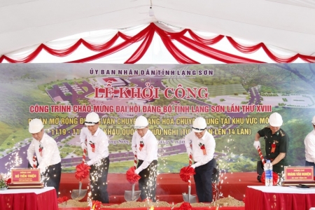 Lạng Sơn: Khởi công và gắn biển 2 công trình thuộc Đề án thí điểm xây dựng cửa khẩu thông minh