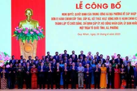 Công bố các nghị quyết, quyết định sáp nhập, thành lập tỉnh Gia Lai mới