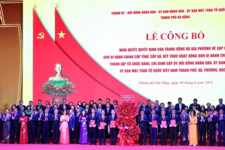 Lễ công bố Nghị quyết, Quyết định sáp nhập đơn vị hành chính tại thành phố Đà Nẵng