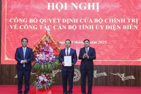 Ông Trần Tiến Dũng được điều động, chỉ định làm Phó Bí thư Tỉnh ủy Điện Biên