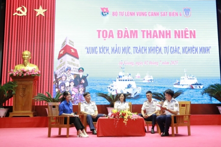 Đoàn viên, hội viên Vùng Cảnh sát Biển 4: Xung kích trong xây dựng chính quy, chấp hành kỷ luật và bảo đảm an toàn