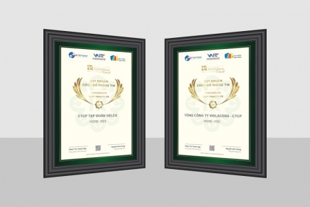 GELEX cùng Viglacera tiếp tục là doanh nghiệp đạt Chuẩn Công bố thông tin năm 2025