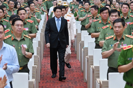 Chủ tịch nước Lương Cường dự Hội nghị sơ kết 6 tháng đầu năm của Bộ Công an