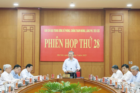 Tổng Bí thư chủ trì Phiên họp về phòng chống tham nhũng, lãng phí, tiêu cực
