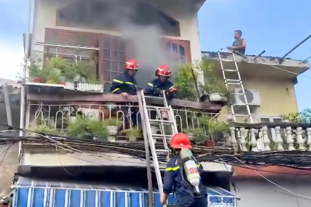 Thông tin về đám cháy nhà dân tại phường Lê Chân