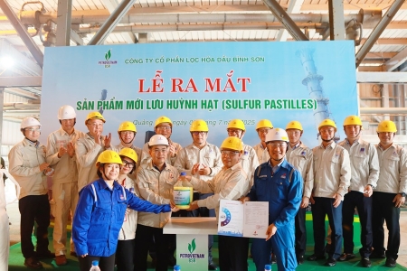 Lọc hóa dầu Bình Sơn chính thức ra mắt sản phẩm lưu huỳnh hạt - bước tiến mới trong tối ưu hóa sản phẩm phụ