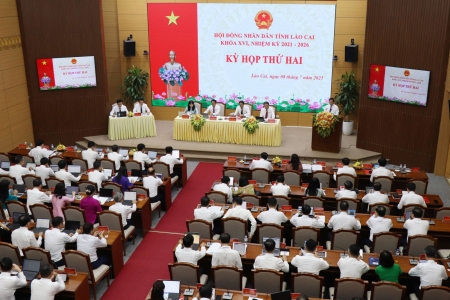 Hội đồng Nhân dân tỉnh Lào Cai thông qua 11 Nghị quyết tại Kỳ họp thứ 2 khoá XVI, nhiệm kỳ 2021-2026