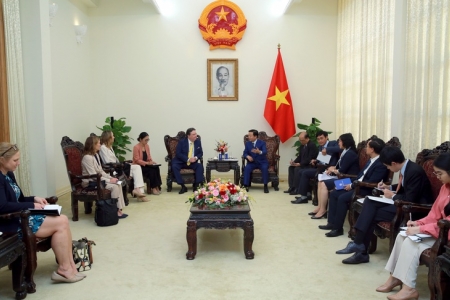 Phó Thủ tướng Trần Hồng Hà tiếp xã giao Đại sứ Hoa Kỳ tại Việt Nam