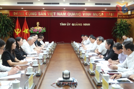 Bí thư Tỉnh ủy Quảng Ninh làm việc với Tập đoàn Xây dựng Thái Bình Dương (Trung Quốc)