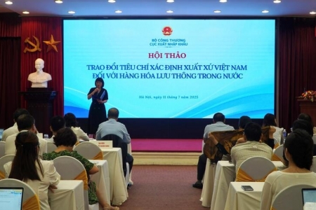 Hoàn thiện bộ tiêu chí xác định xuất xứ hàng hóa Việt Nam tiêu thụ trong nước